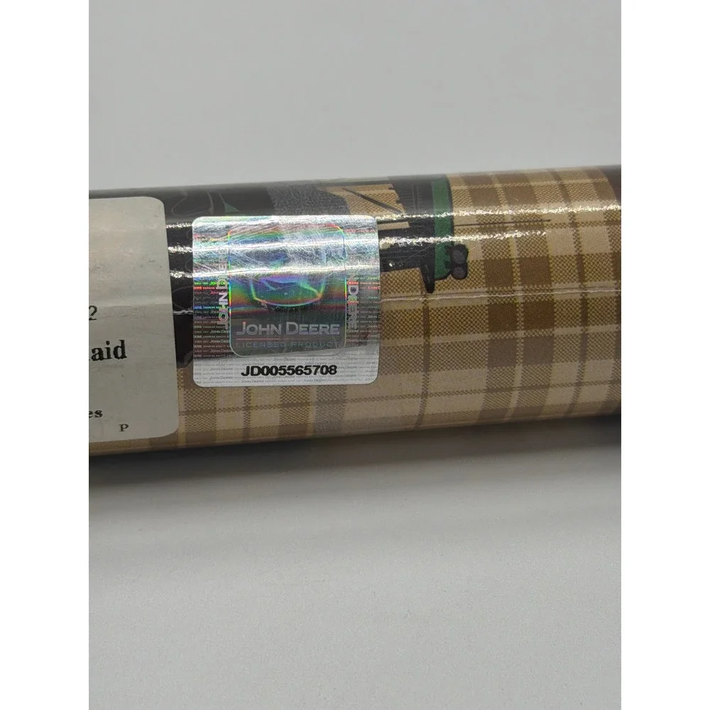 John Deere Tractors and Plaid Wall Border 12ft‎ x 6in 03-61121 New Sealed